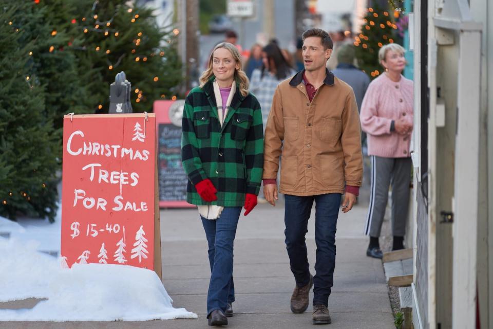 A still from Christmas Island, a Hallmark Channel film shot in Lunenburg (pictured) and Peggy's Cove. 