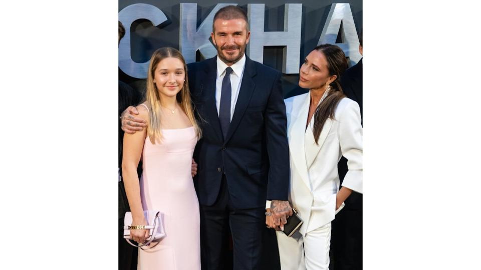 beckham family at premiere 