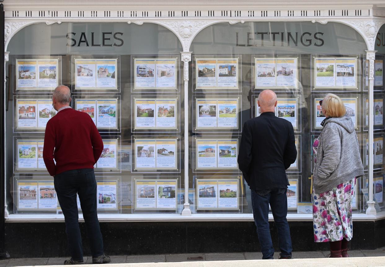 Despite economic turmoil caused by the pandemic, which has caused unemployment to rise, property prices have risen sharply (PA)