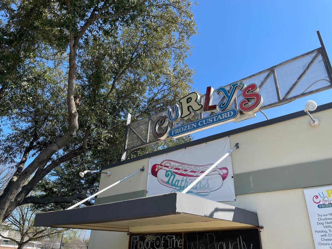 Actor Jon Hamm stopped by Curly’s Frozen Custard in Fort Worth this week.