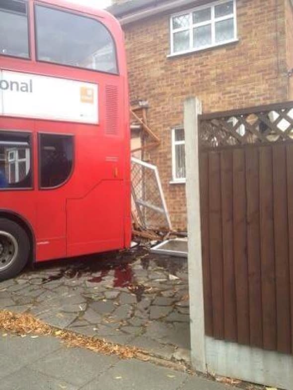 Bus crashes into house in Harold Hill while family on holiday in Spain