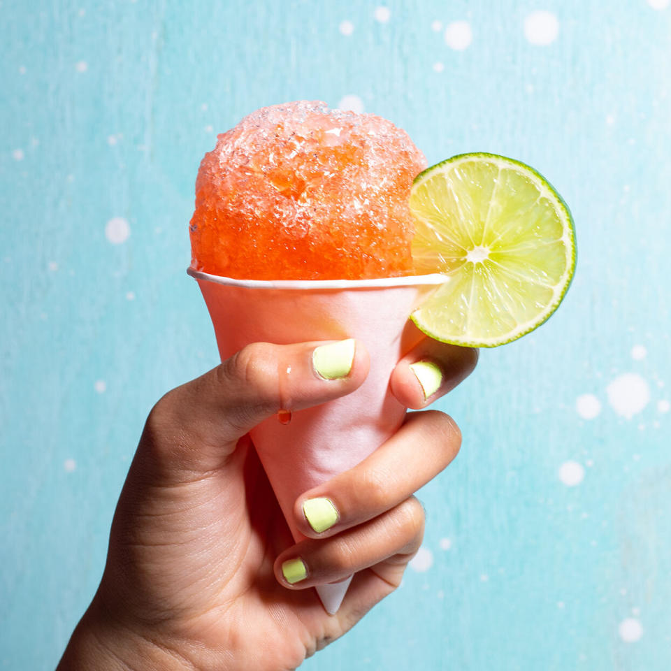 Strawberry Margarita Snow Cones