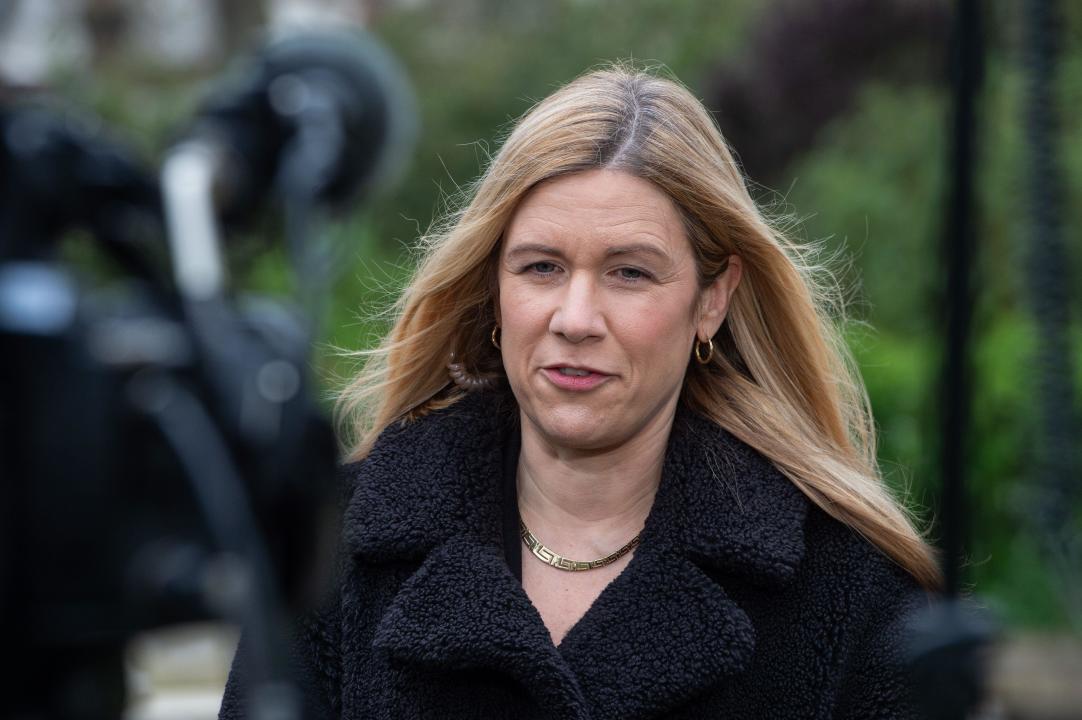 London, England, UK. 5th Apr, 2024. Labour Party Deputy National Campaign Coordinator ELLIE REEVES being interviewed in Westminster during the morning broadcast round. (Credit Image: © Thomas Krych/ZUMA Press Wire) EDITORIAL USAGE ONLY! Not for Commercial USAGE!