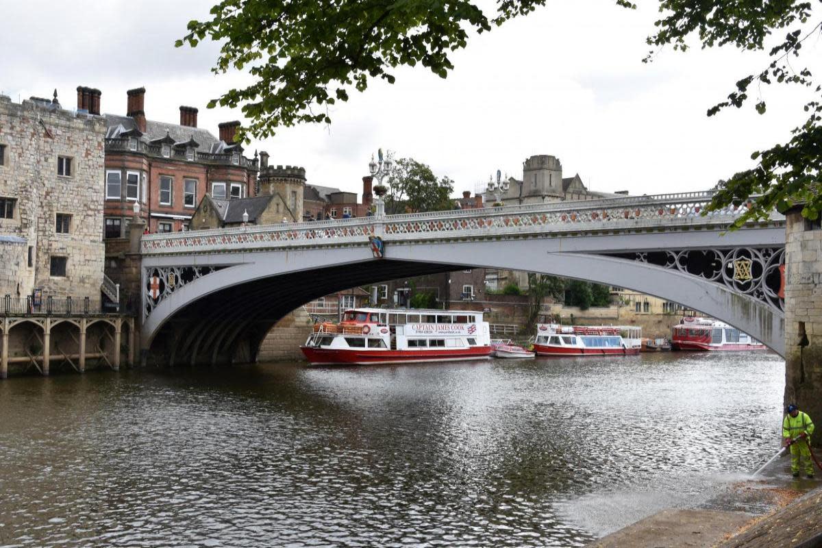 Lendal Bridge where emergency services were called to in the early hours of Sunday <i>(Image: Frank Dwyer)</i>