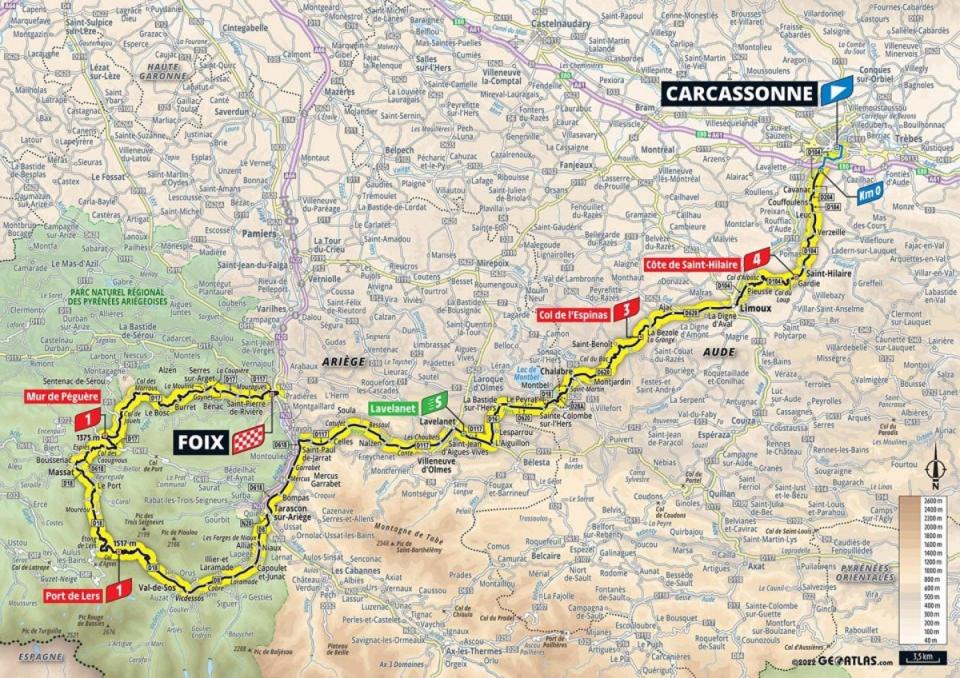 Stage 16 map (letour)