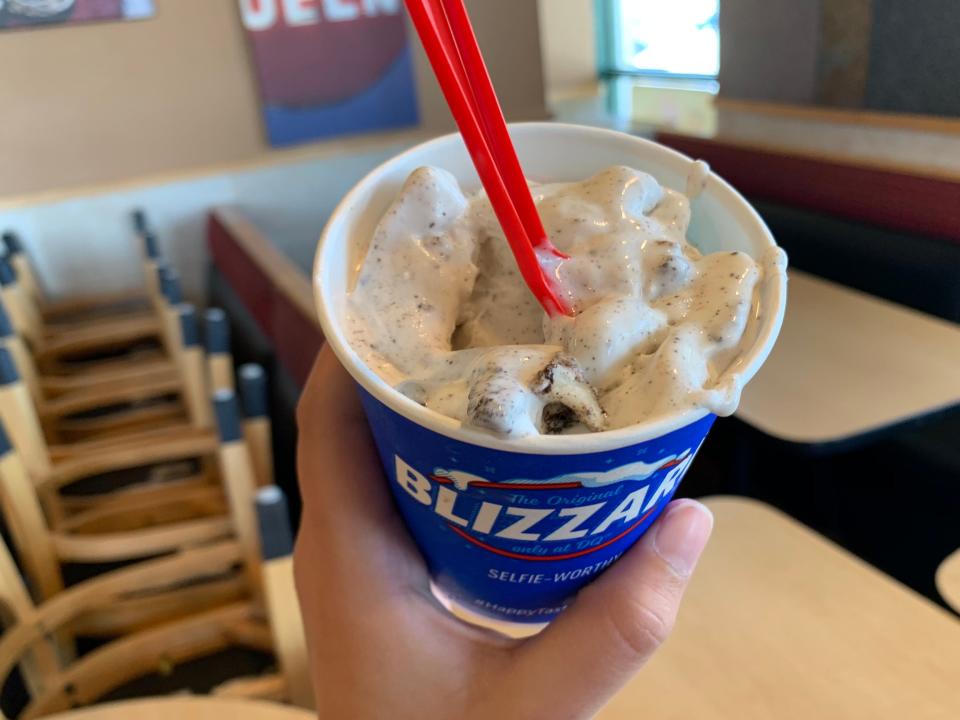 oreo cookie blizzard dairy queen