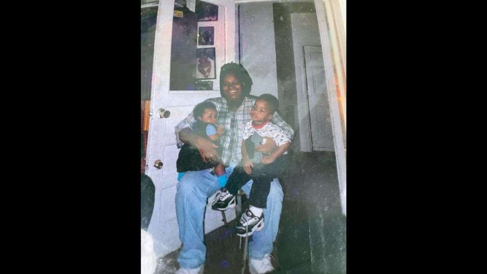 Pauletta Johnson with her daughter, Paulina Johnson, and her son, Amaree’ya Henderson.