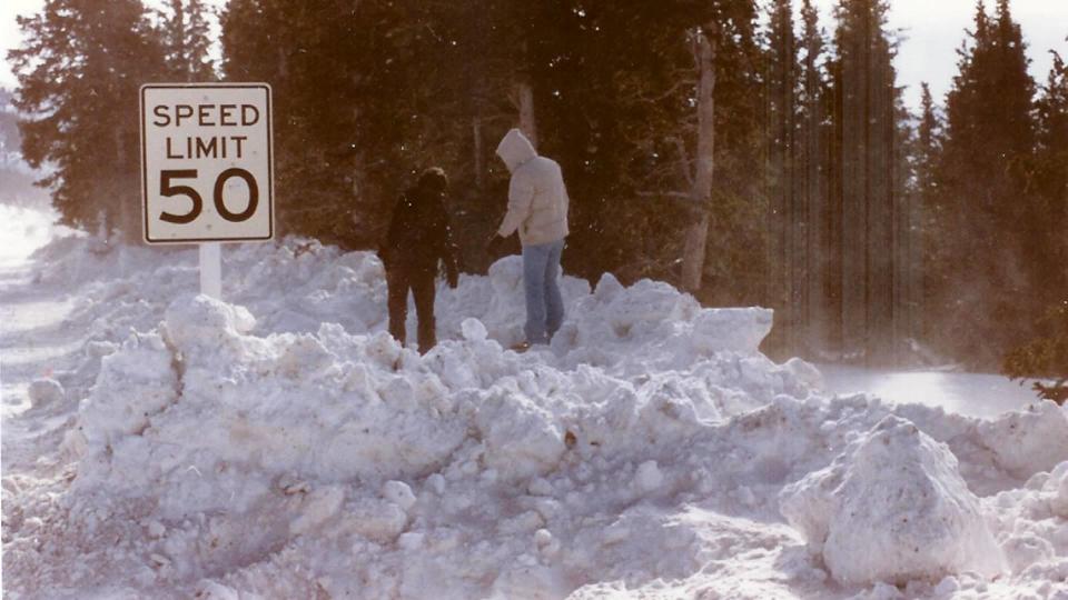 Investigators at the crime scene after   Bobbie Jo Oberholtzer's body was discovered on the side of a snowbank on Hoosier Pass, about 10 miles outside of Breckenridge, Colorado, where she was last seen. / Credit: Evidence