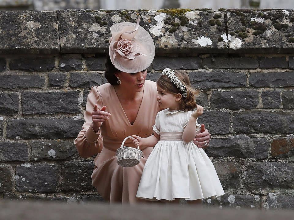 Kate and Princess Charlotte. Source: Getty