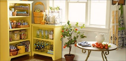 yellow kitchen