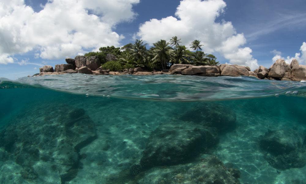 Small island in the Seychelles