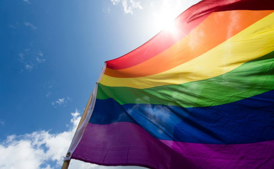 Un drapeau arc-en-ciel, symbole de la communauté LGBT, le 17 mai 2015 à Berlin.  - Grégor Fischer - DPA - AFP