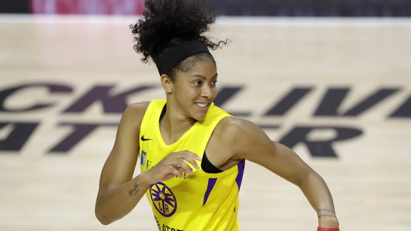 Los Angeles Sparks forward Candace Parker (3) during the second half.