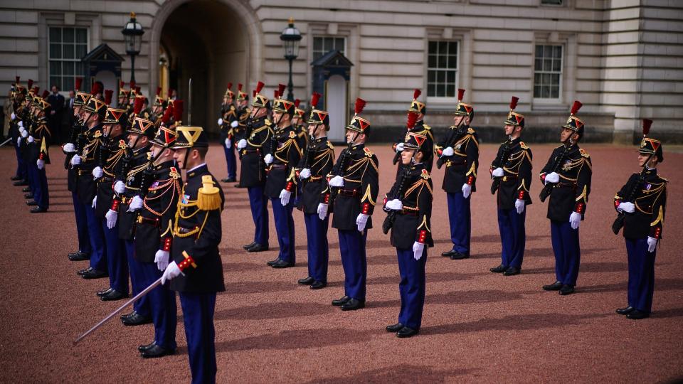 French Guards taking part in Changing of the Guard