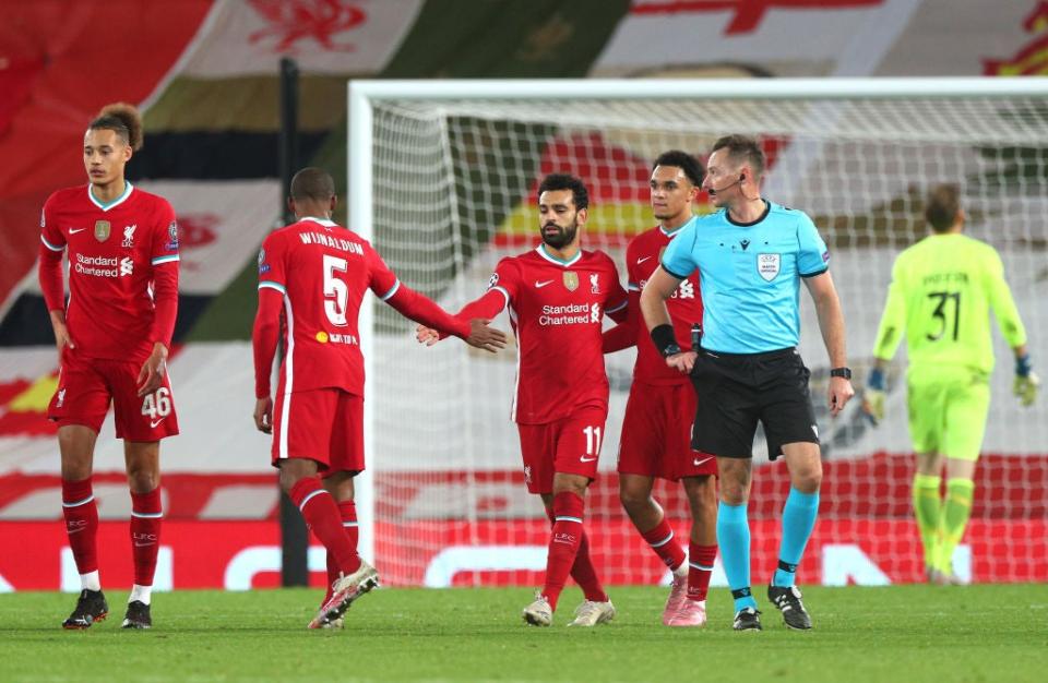 Salah scored the Reds’ second goalGetty Images