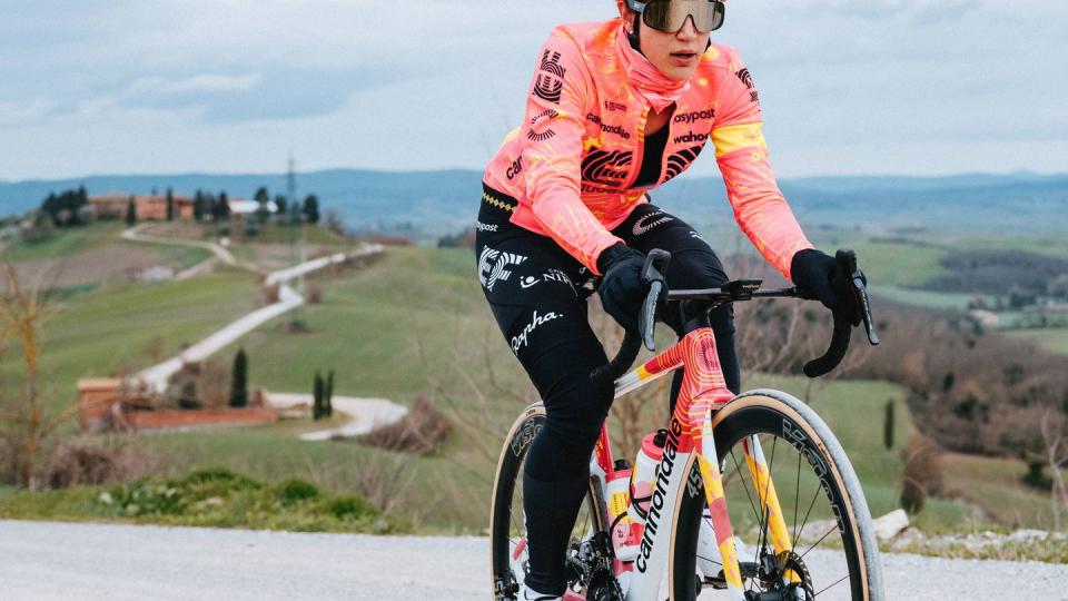 a man riding a bicycle