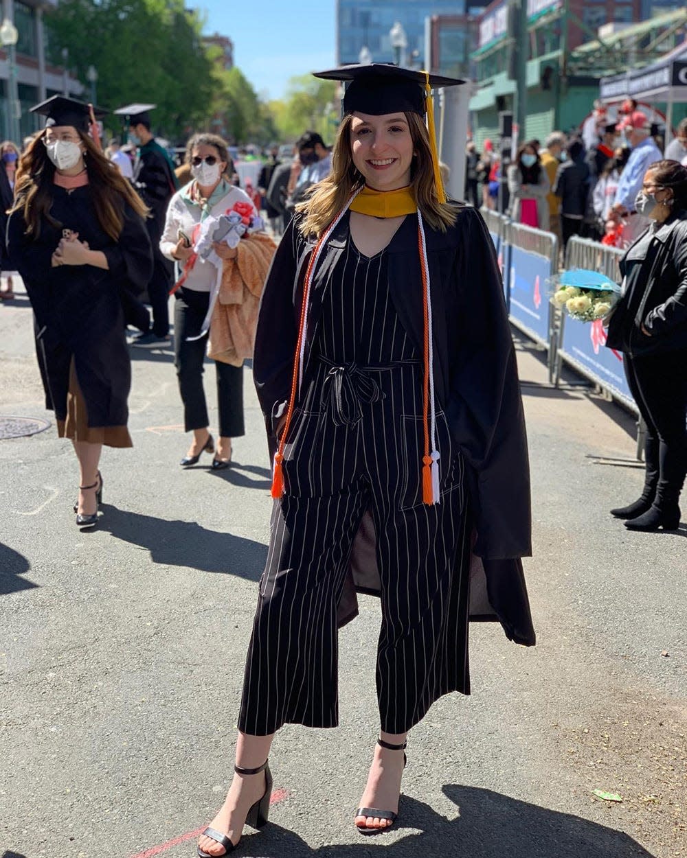 Miya Brophy-Baermann at her graduation from Northeastern University.