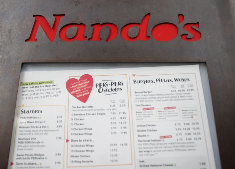 FILE PHOTO: General view of a Nandos restuarant in London