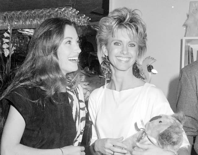 Jane Seymour and Olivia Newton-John - Credit: WWD.