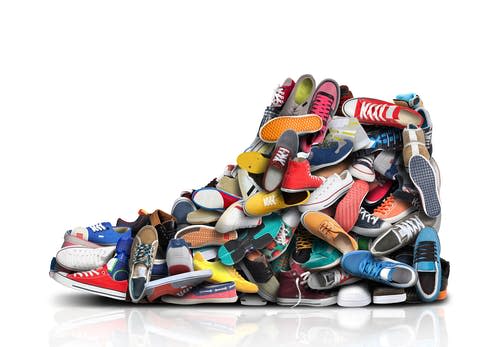 <span class="caption">Sneakers have become highly covetable collectors' items. </span> <span class="attribution"><a class="link " href="https://www.shutterstock.com/image-photo/great-sneaker-made-different-little-sneakers-1252581049" rel="nofollow noopener" target="_blank" data-ylk="slk:Zarya Maxim Alexandrovich/ Shutterstock;elm:context_link;itc:0;sec:content-canvas">Zarya Maxim Alexandrovich/ Shutterstock</a></span>