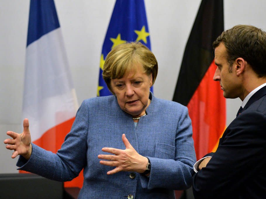 Angela Merkel Emmanuel Macron EU