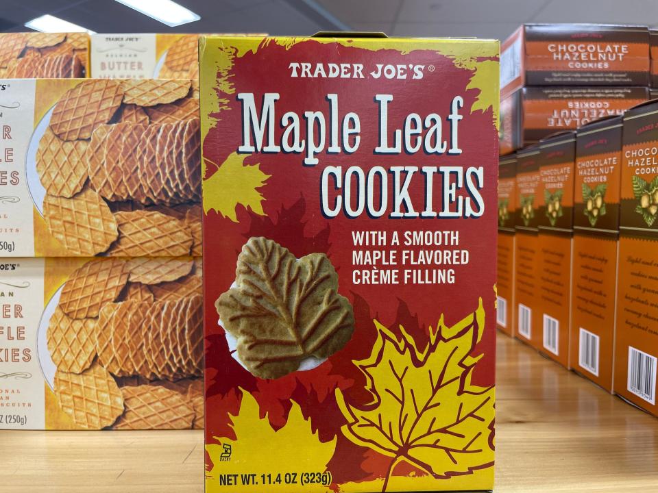 Maple cookies from Trader Joe's.