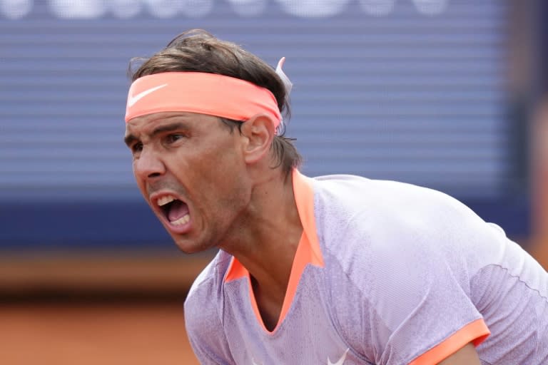 Rafael Nadal said Roland Garros will be the moment to "give everything and die" on his return from injury (Pau BARRENA)