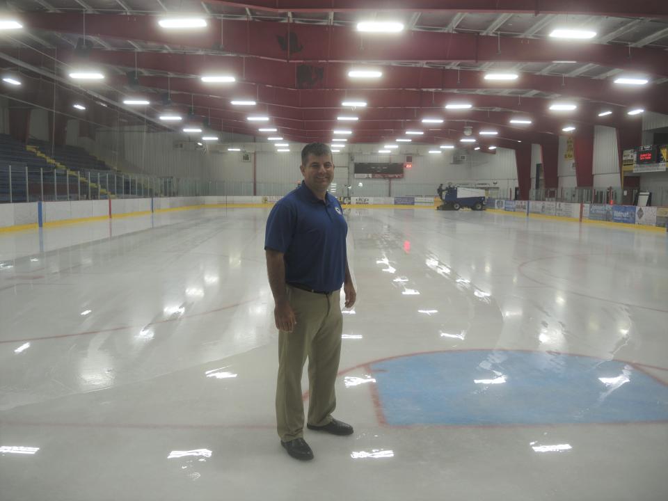 The Otsego County Sportsplex began when a group of parents got a millage passed to build an indoor ice rink for their hockey-playing children. Now the facility offers fitness activities for everyone from toddlers to senior citizens. James Vanderveer serves as executive director.