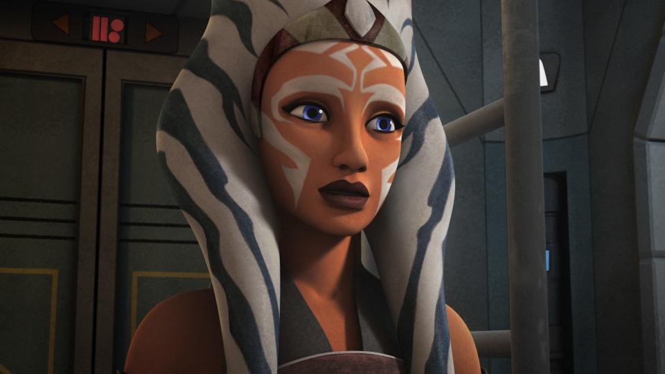 Ahsoka Tano with a serious look