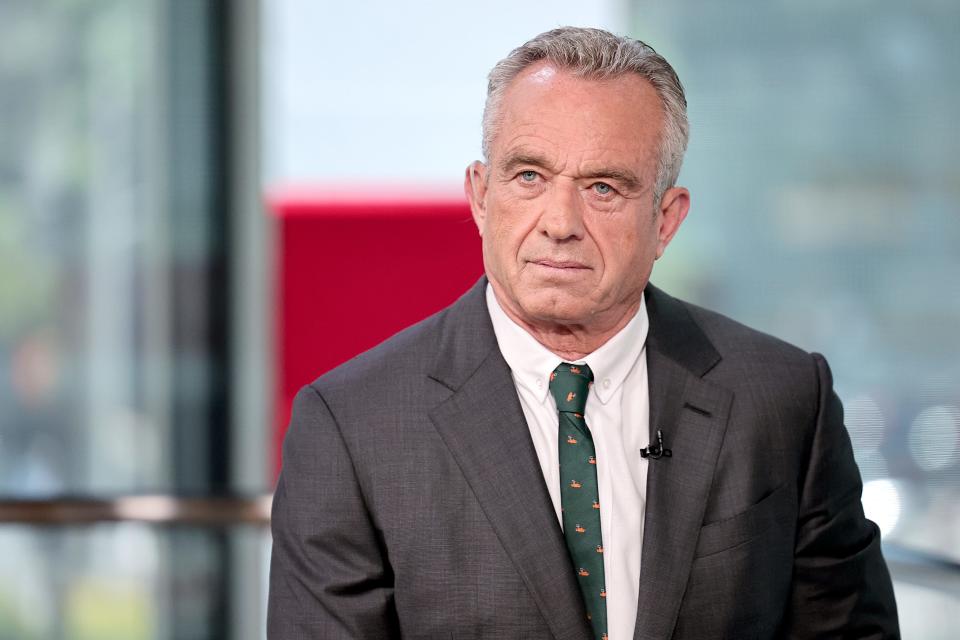 Robert F. Kennedy Jr. visits "The Faulkner Focus" at Fox News Channel Studios on June 2, 2023 in New York City.