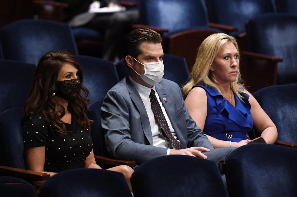 Reps. Lauren Boebert, Matt Gaetz and Marjorie Taylor Greene.