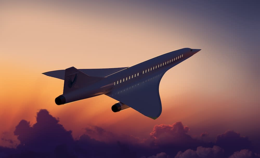 <em>Overture is a new ‘affordable’ supersonic plane developed by Boom Supersonic (Picture: Boom Supersonic)</em>