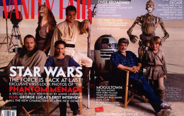 The 1999 Vanity Fair cover. Photo: Vanity Fair.