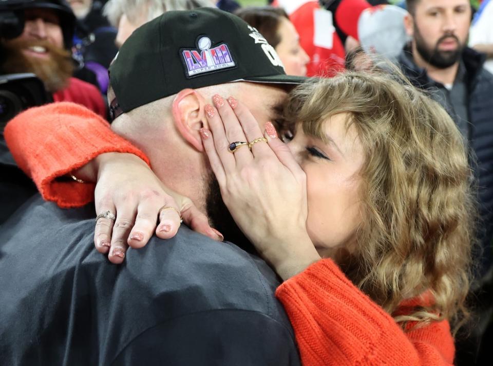 Travis Kelce, Taylor Swift, AFC Championship Game