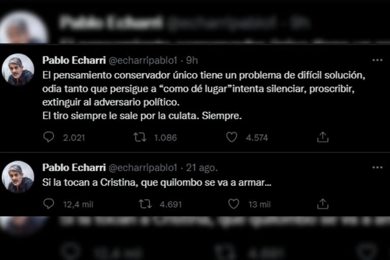 El descargo del actor (Captura Twitter)