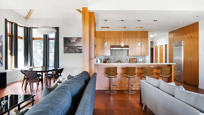 A view of the kitchen from the living room. - Credit: Gavin Cater