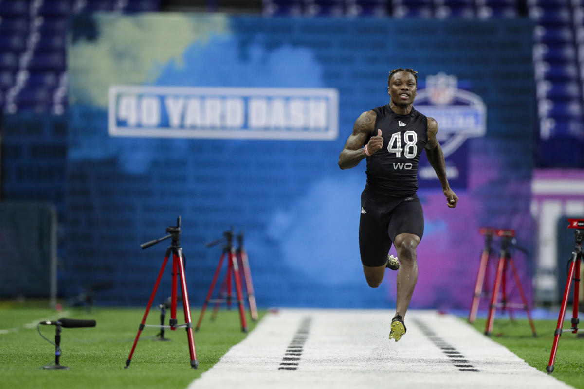 NFL on X: The 10 fastest 40-yard dash times at the #NFLCombine