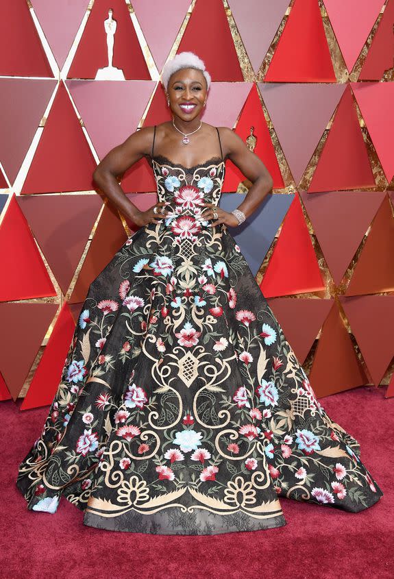 HOLLYWOOD, CA - FEBRUARY 26: Singer Cynthia Erivo attends the 89th Annual Academy Awards at Hollywood & Highland Center on February 26, 2017 in Hollywood, California. (Photo by Kevork Djansezian/Getty Images)
