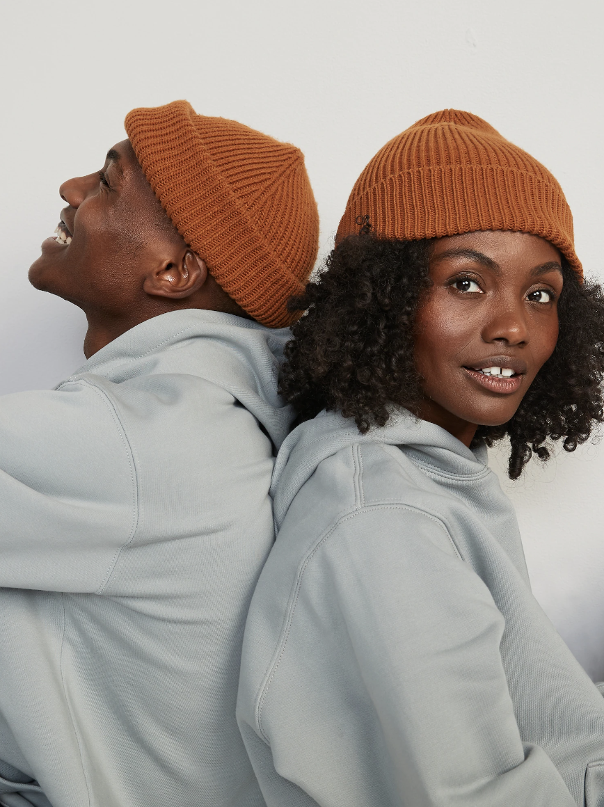 Rib-Knit Beanie Hat in oolong tea (Photo via Old Navy)