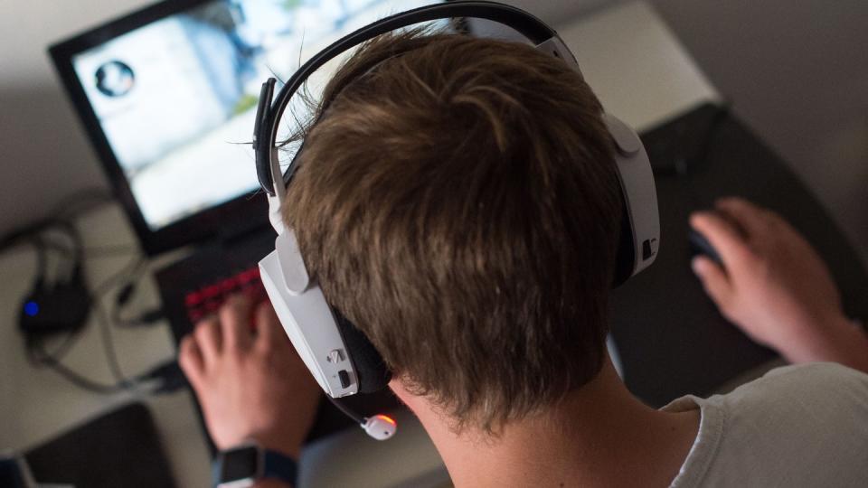 Ein junger Mann spielt ein Online-Computerspiel. Foto: Lino Mirgeler