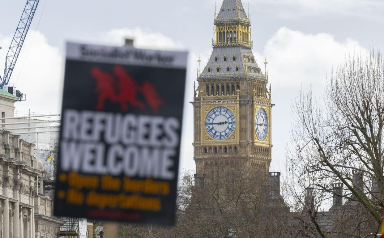 Up to 20,000 migrants could be offered a new safe and legal route to the UK each year - Anadolu Agency via Getty Images