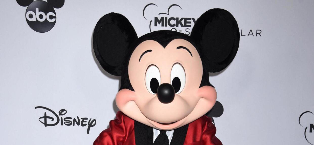 Michael Fishman and Maya Lynne Robinson arrive at Mickey's 90th Spectacular held at the Shrine Auditorium on October 6, 2018 in Los Angeles, Ca. © Tammie Arroyo/AFF-USA.com. 06 Oct 2018 Pictured: Mickey Mouse. Photo credit: Tammie Arroyo/AFF-USA.com / MEGA TheMegaAgency.com +1 888 505 6342 (Mega Agency TagID: MEGA287690_001.jpg) [Photo via Mega Agency]