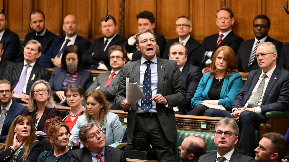 Mackinlay speaks in Parliament in January 2023. - Jessica Taylor/UK Parliament/Reuters