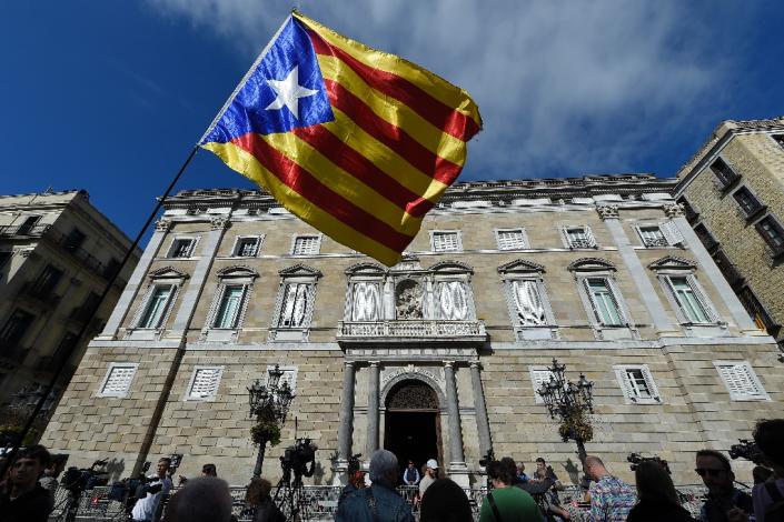 Catalan leaders declared independence last Friday (AFP Photo/LLUIS GENE )