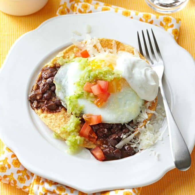 Huevos Rancheros with Tomatillo Sauce