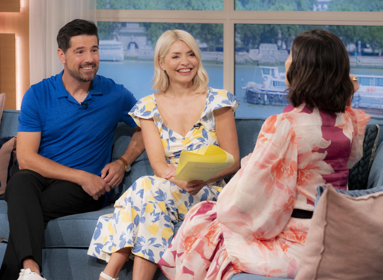 Holly Willoughby and Craig Doyle interviewed Idina Menzel on 4 July this year. (ITV/Shutterstock)