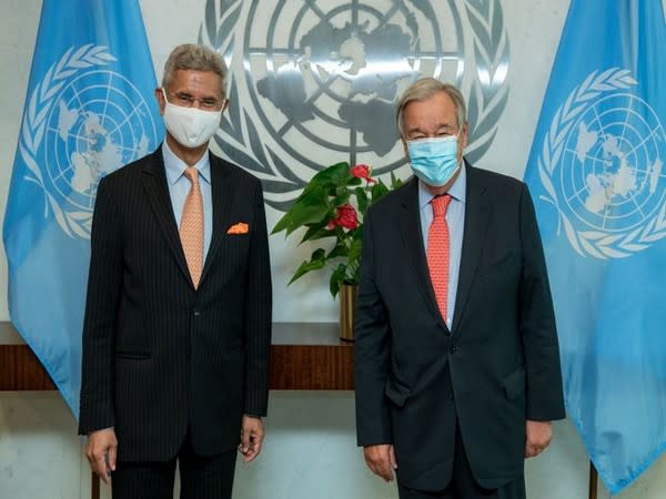 External Affairs Minister S Jaishankar and UN Chief Antonio Guterres