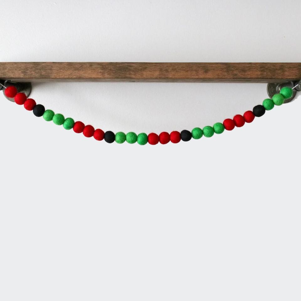 Kwanzaa Felt Ball Garland