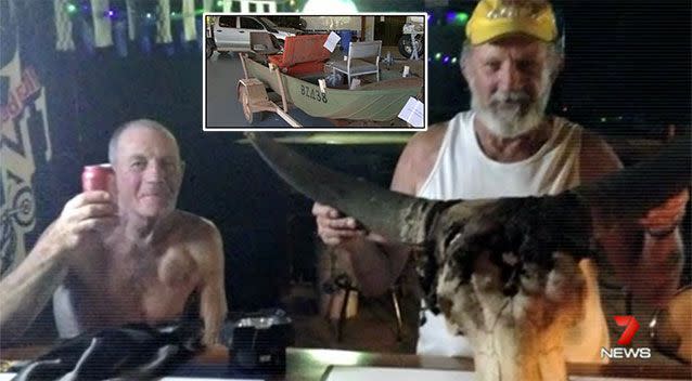 Noel Ramage and his friend Ray Mccomber were fishing in Darwin when tragedy struck. Photo: 7 News