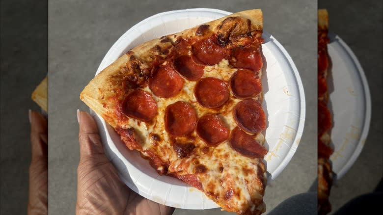 Costco pepperoni pizza slice